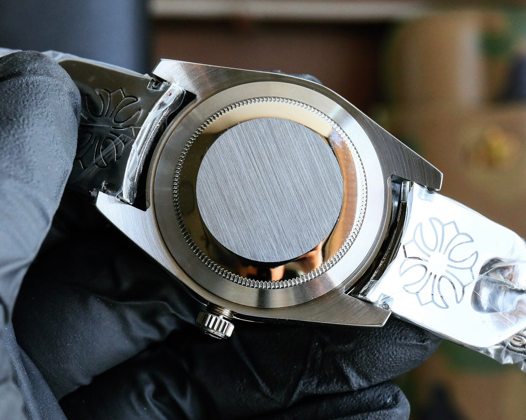 Rolex Oyster Perpetual 41mm Silver Red Dial