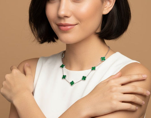 CLOVELLA Bracelet - Silver/Green