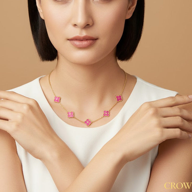 CLOVELLA Bracelet - Gold/Pink