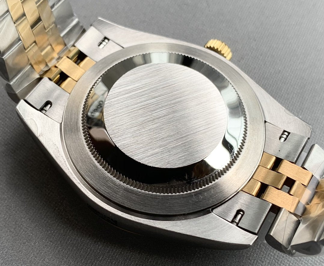 DATEJUST 41 TWO-TONE GREY DIAL DIAMOND NUMERALS