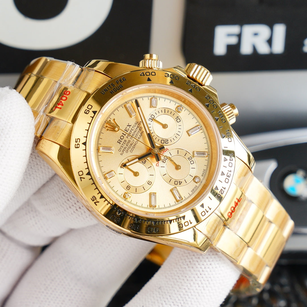 DAYTONA GOLD 40MM DIAMOND NUMERALS