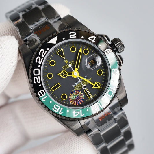 GMT-MASTER II CUSTOM GREEN BLACK BEZEL