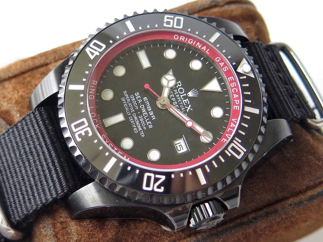 SEA-DWELLER DEEPSEA 44MM CUSTOM ALL BLACK BAMFORD TEXTILE