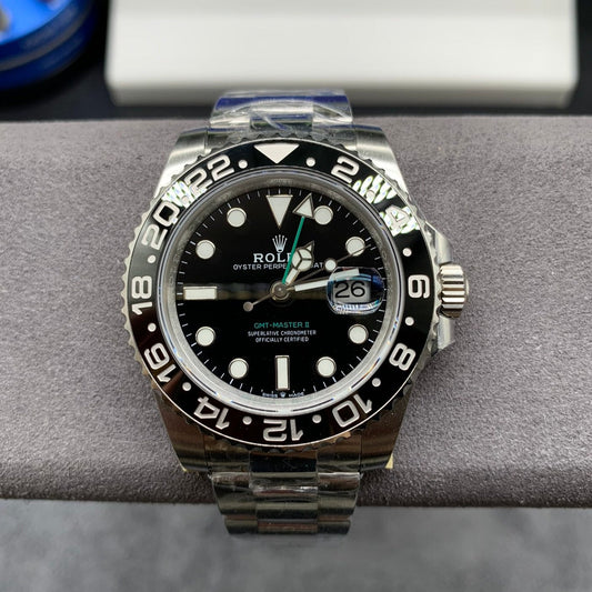 GMT-MASTER II CUSTOM BLACK BEZEL BLACK DIAL