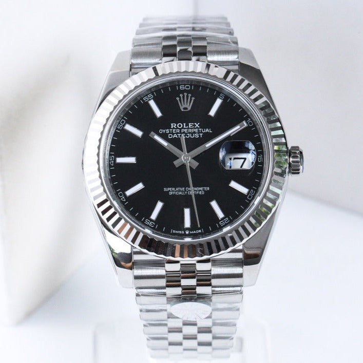DATEJUST 36MM SILVER BLACK DIAL