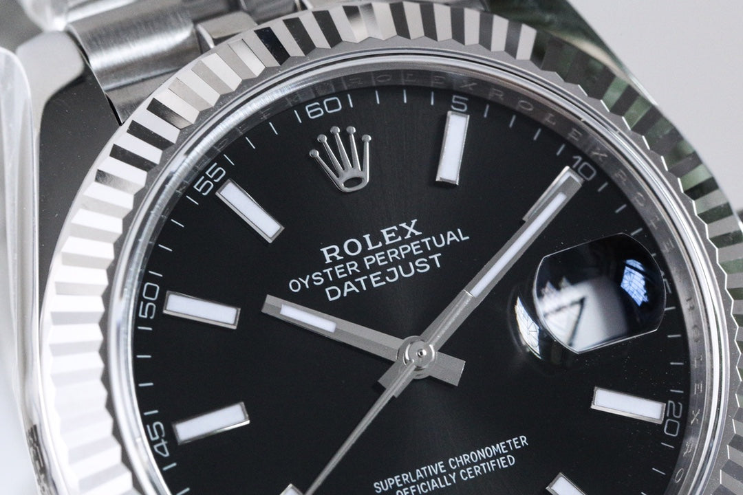 DATEJUST 36MM SILVER BLACK DIAL