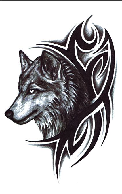 Aggressive Wolf Head Domineering Tattooed Arm