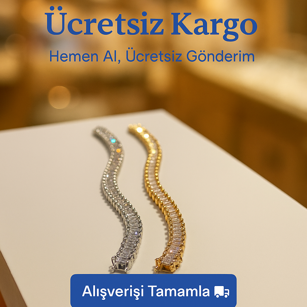 💧 Su Yolu Tasarım Full Taşlı Bileklik