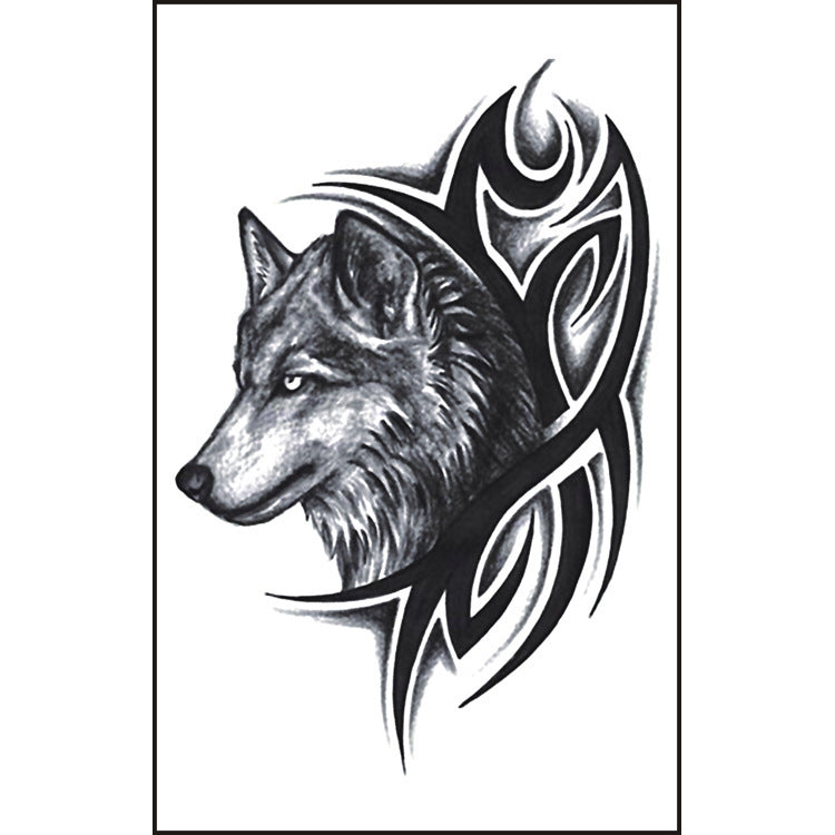 Aggressive Wolf Head Domineering Tattooed Arm