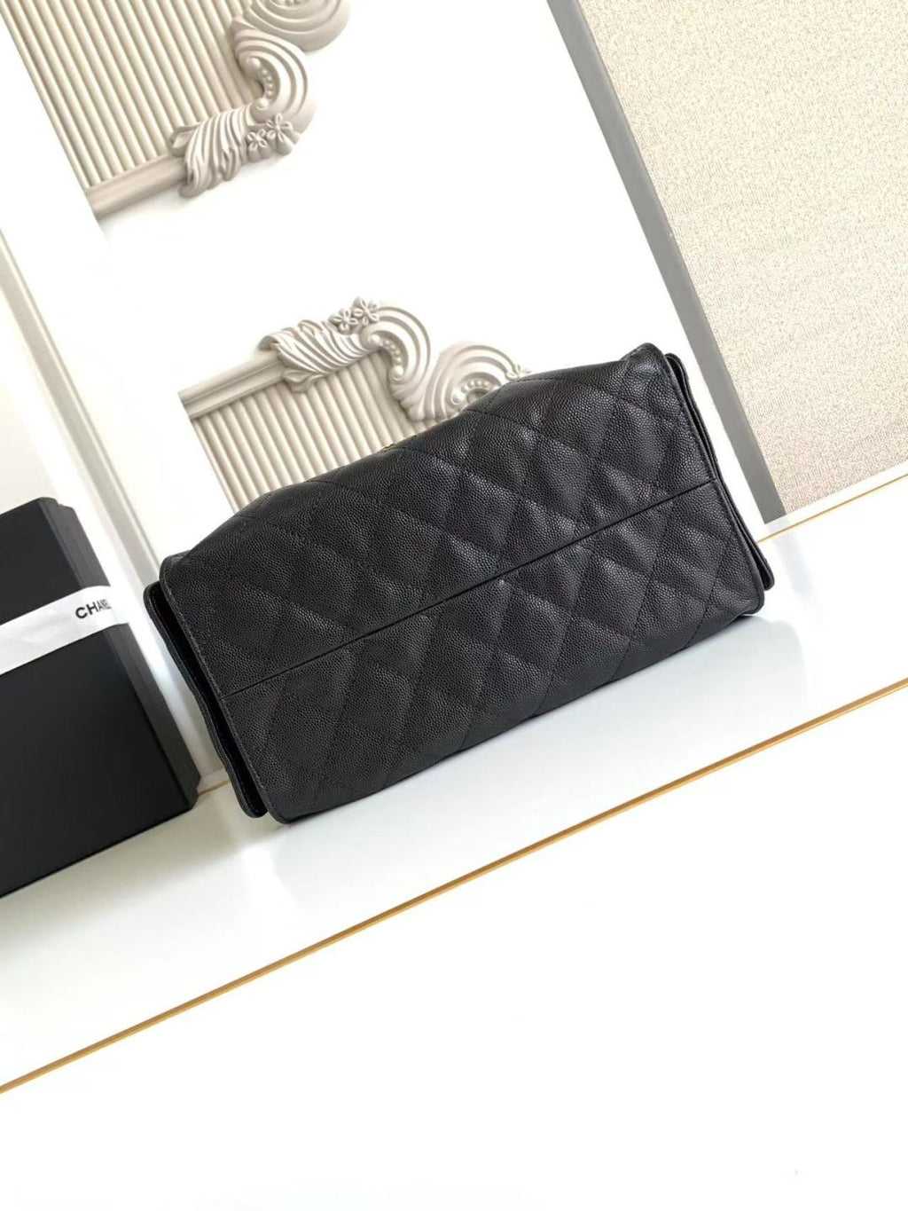 Küçük El Çantası Grenli Dana Derisi