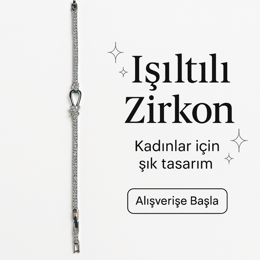 Tiger İlhamlı Işıltılı Zirkon Taşlı