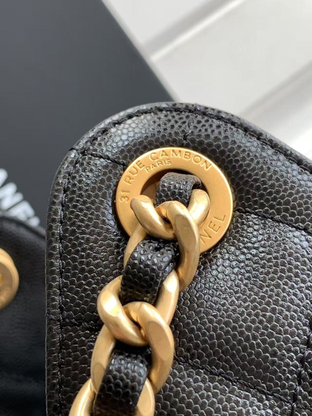 Küçük El Çantası Grenli Dana Derisi