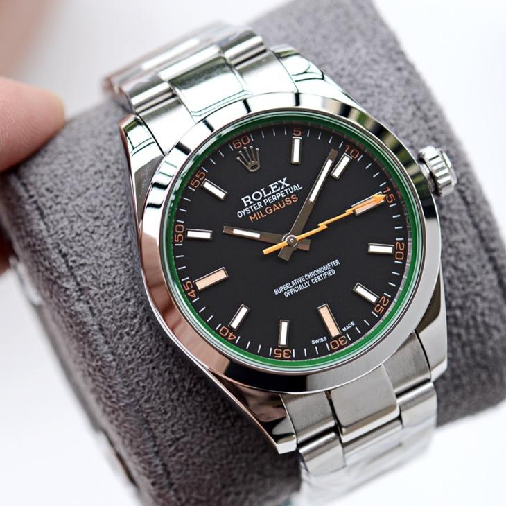 MILGAUSS STAINLESS STEEL BLACK BLUE ORANGE DIAL