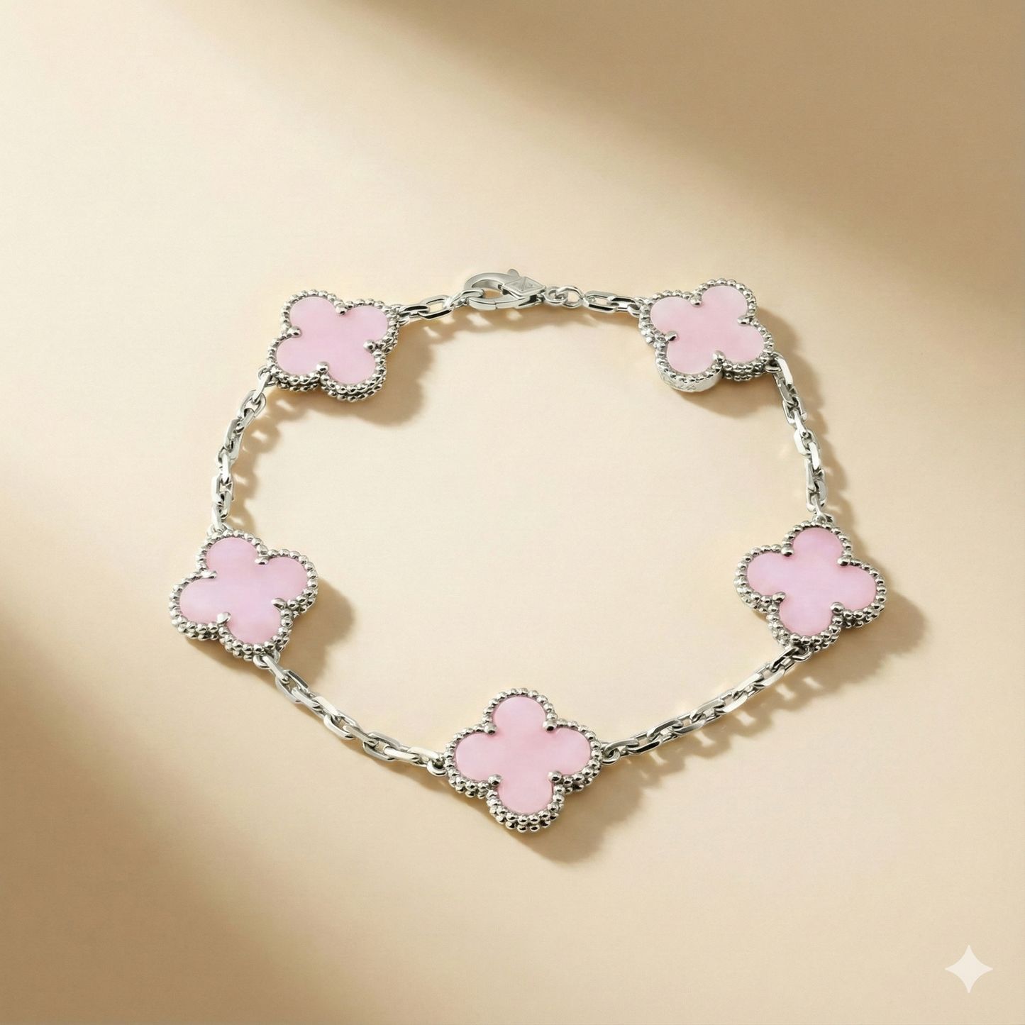 CLOVELLA Bracelet - Silver/Pink