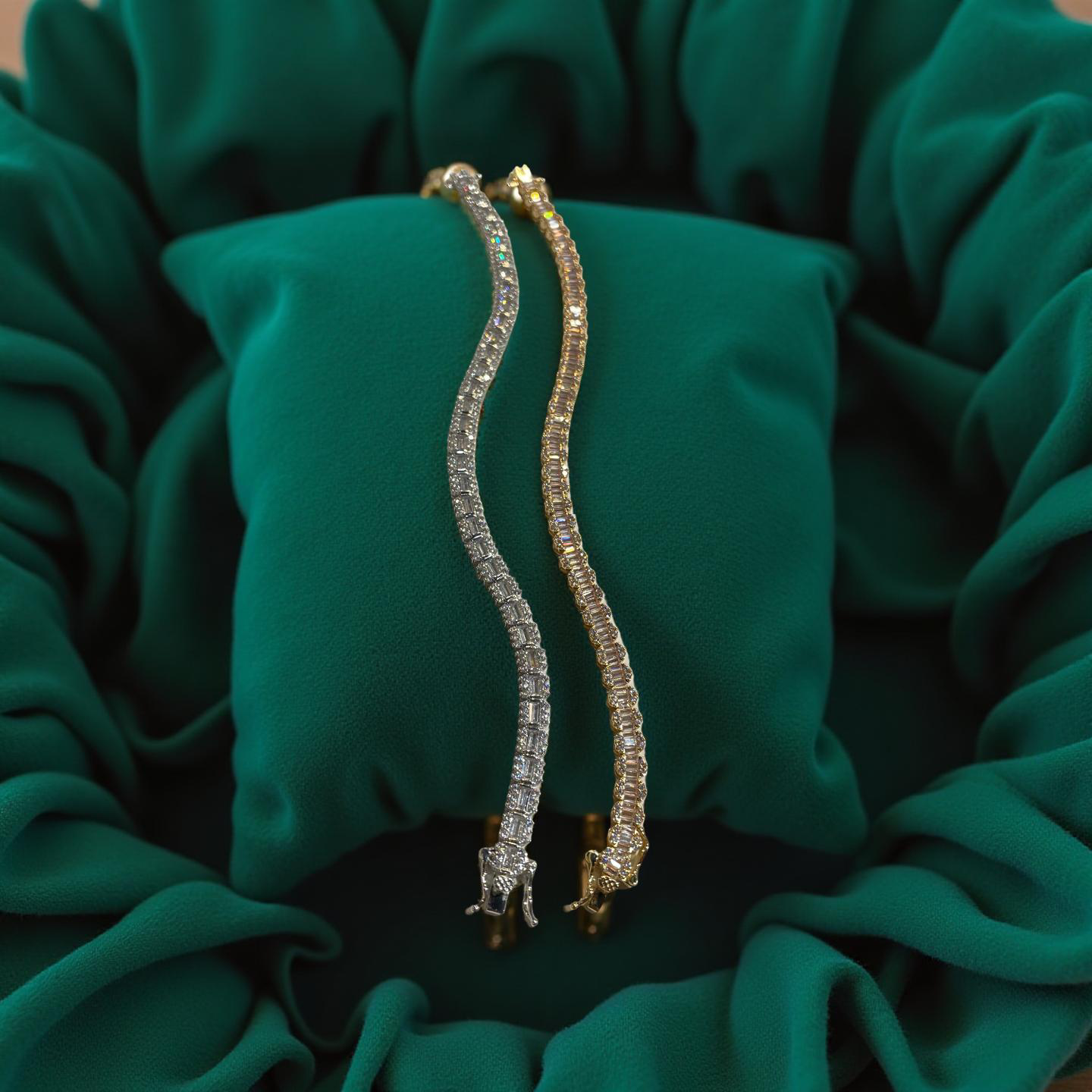 💧 Su Yolu Tasarım Full Taşlı Bileklik