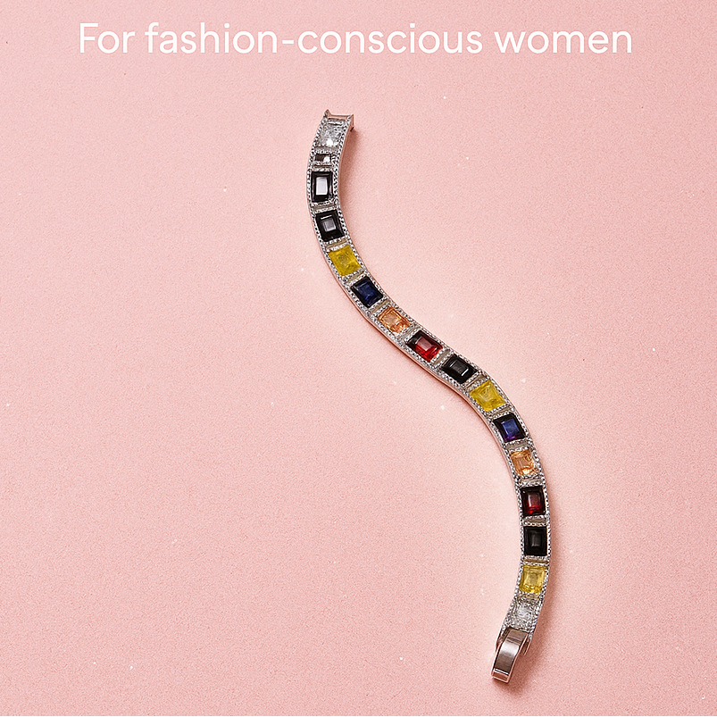 🌟 Zarif Işıltı — Taşlı Paslanmaz Çelik Kadın Bileklik