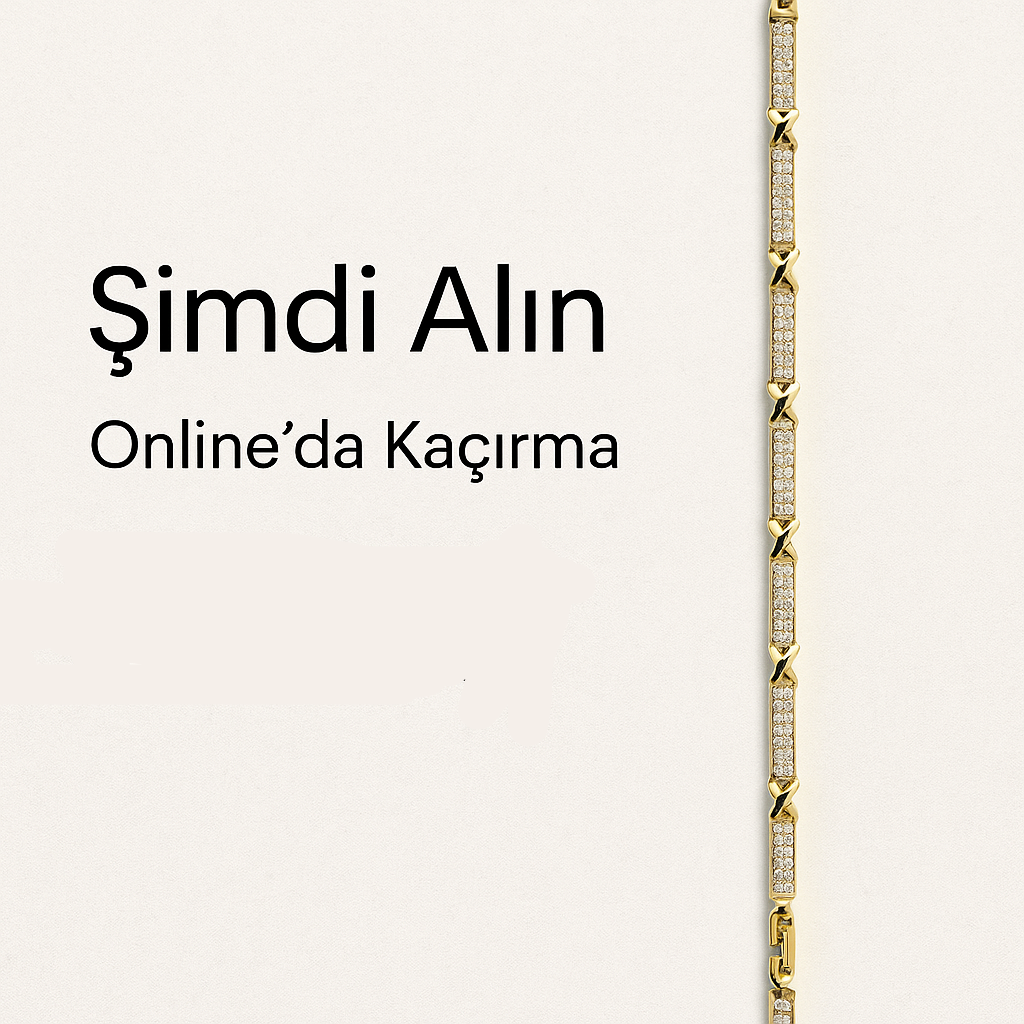 💎 FULL TAŞLI Altın Kaplama Bileklik