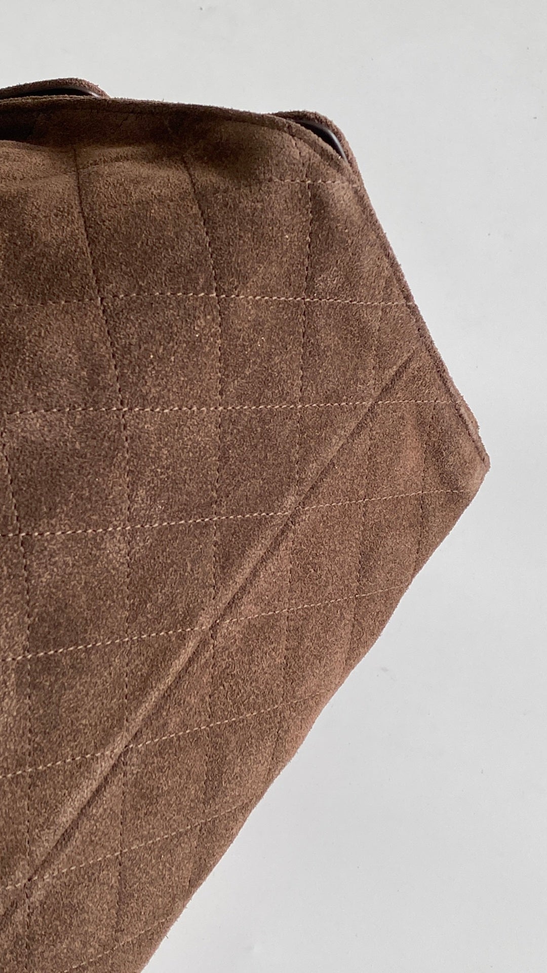 CC 2025 Hobo Çanta 40cm Kahverengi Süet