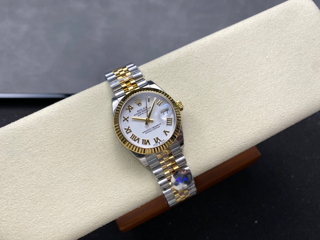 Datejust 31mm Yellow Gold Steel White Dial