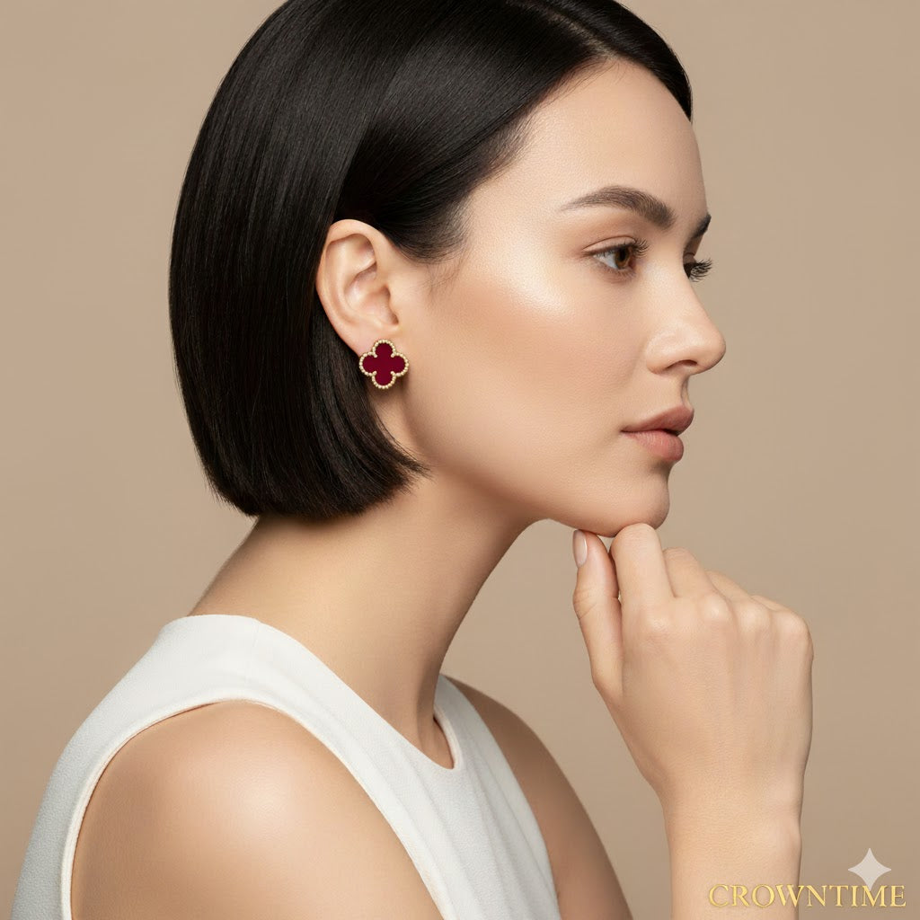 VAN CLEEF  KÜPE- GÜMÜŞ/KIRMIZI