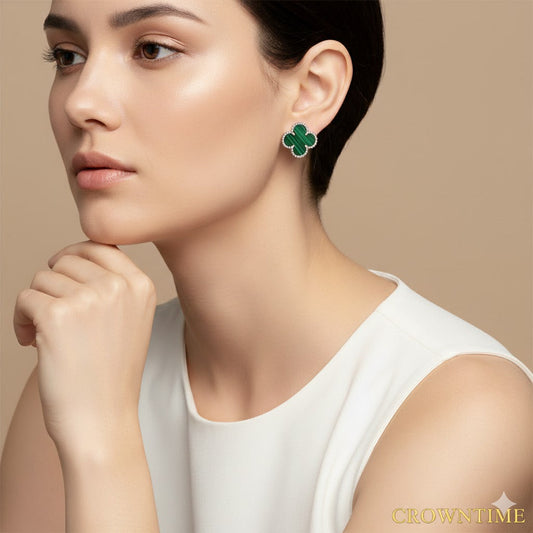 VAN CLEEF  KÜPE- GÜMÜŞ/YEŞİL