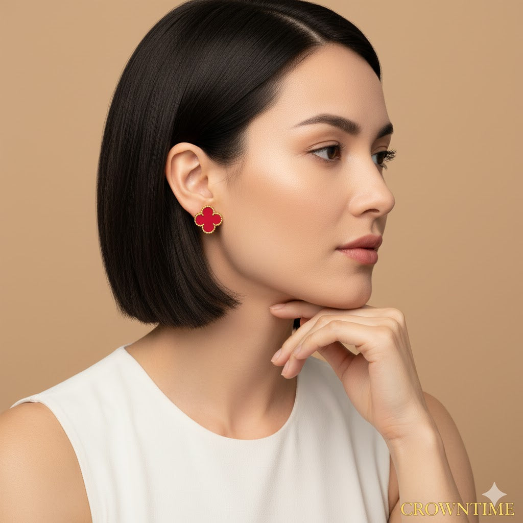 VAN CLEEF  KÜPE- ALTIN/KIRMIZI