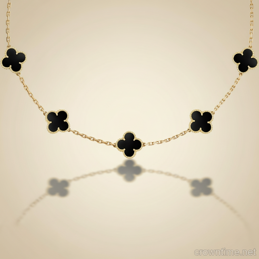 VAN CLEEF  KOLYE  - ALTIN/SİYAH