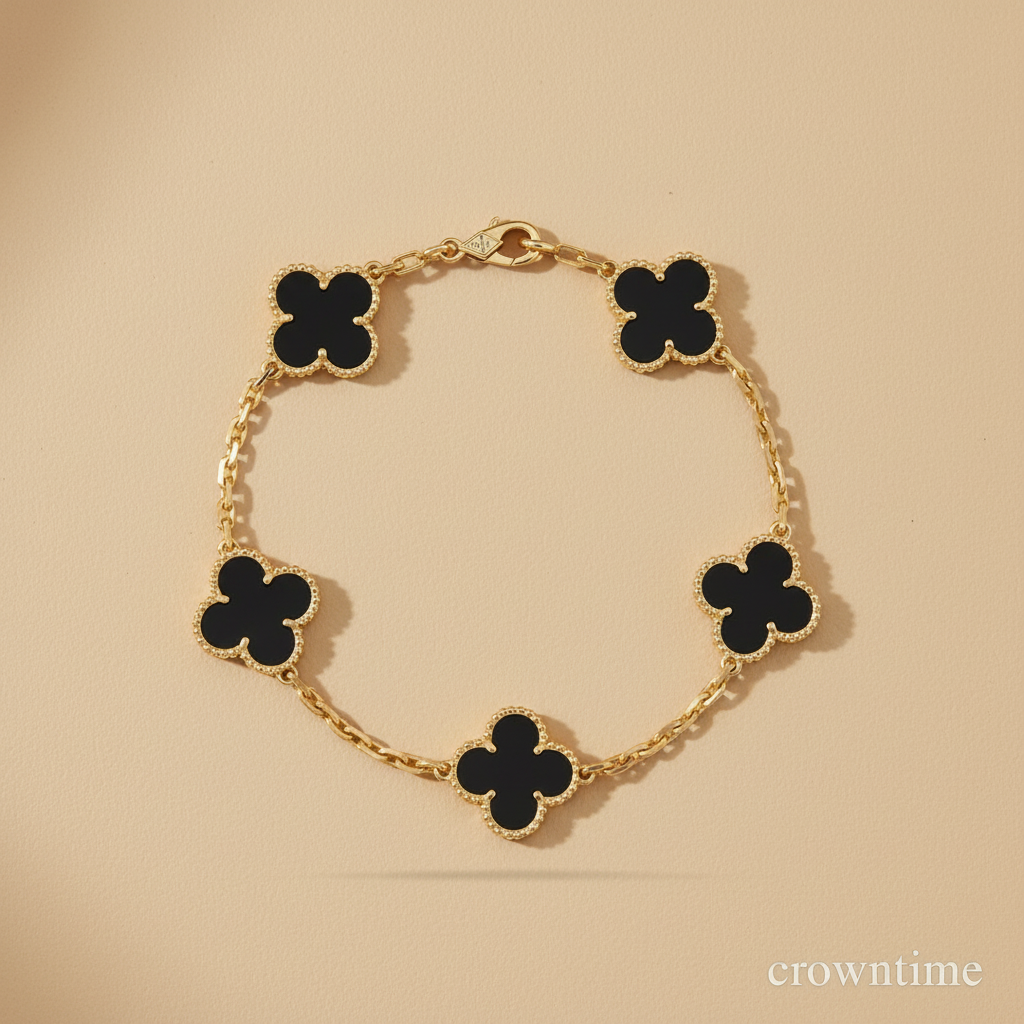 CLOVELLA Bracelet - Gold/Black