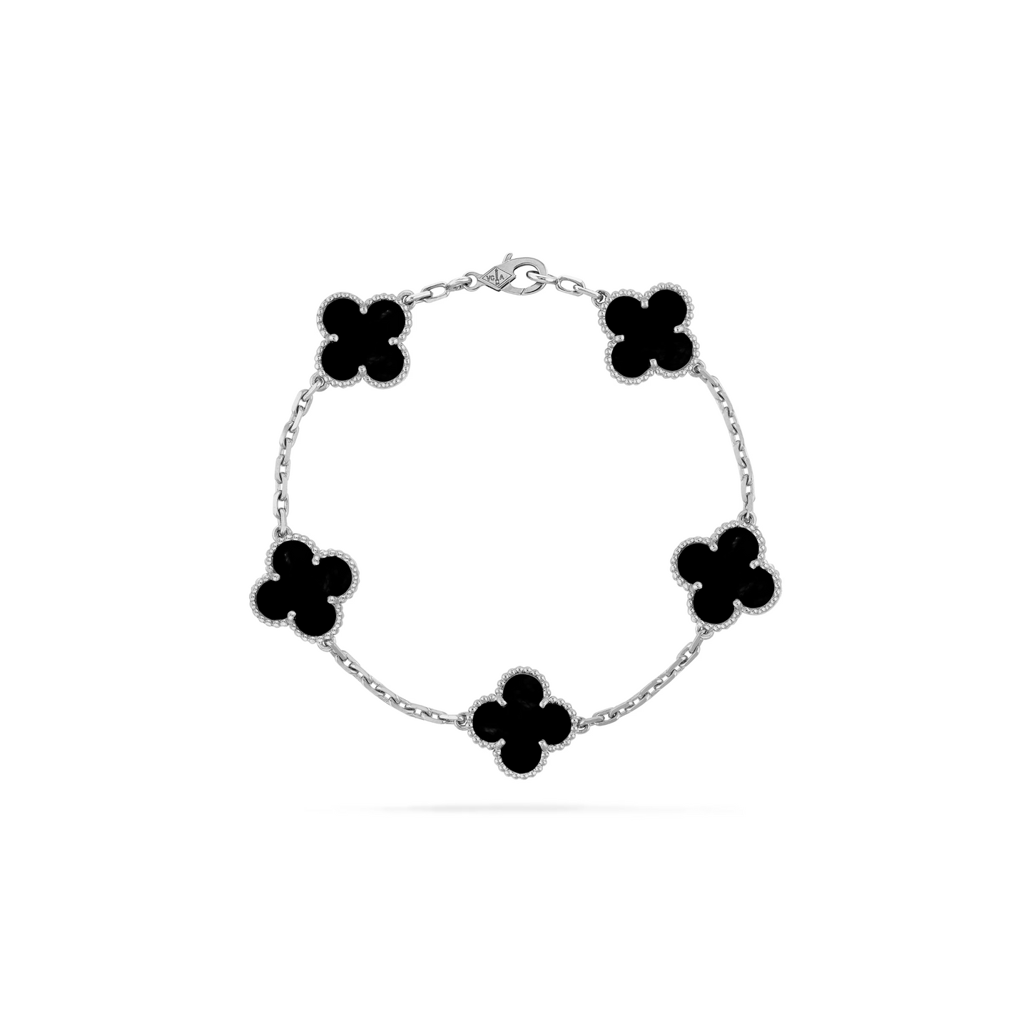 CLOVELLA Bracelet - Silver/Black
