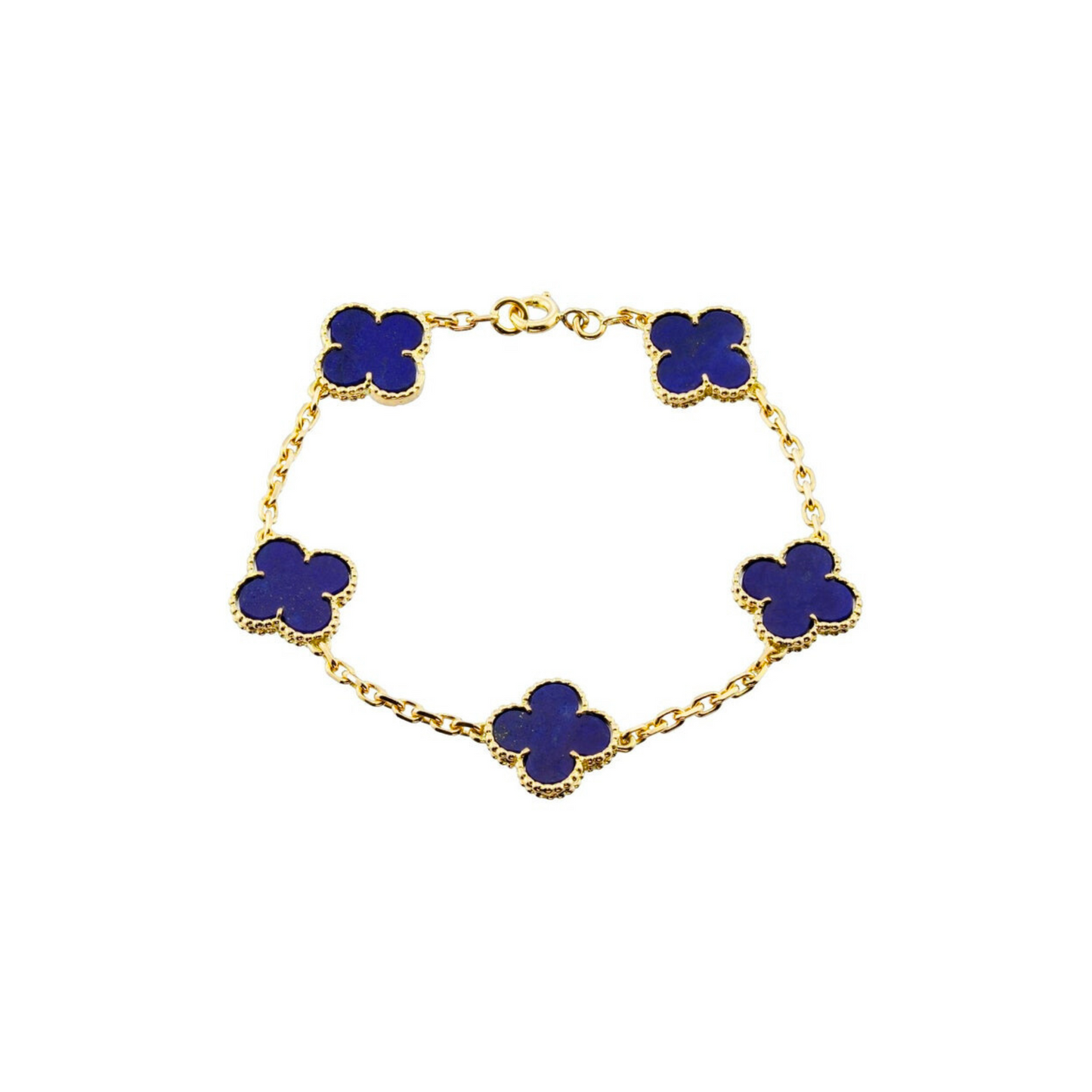 CLOVELLA Bracelet - Gold/Navy Blue