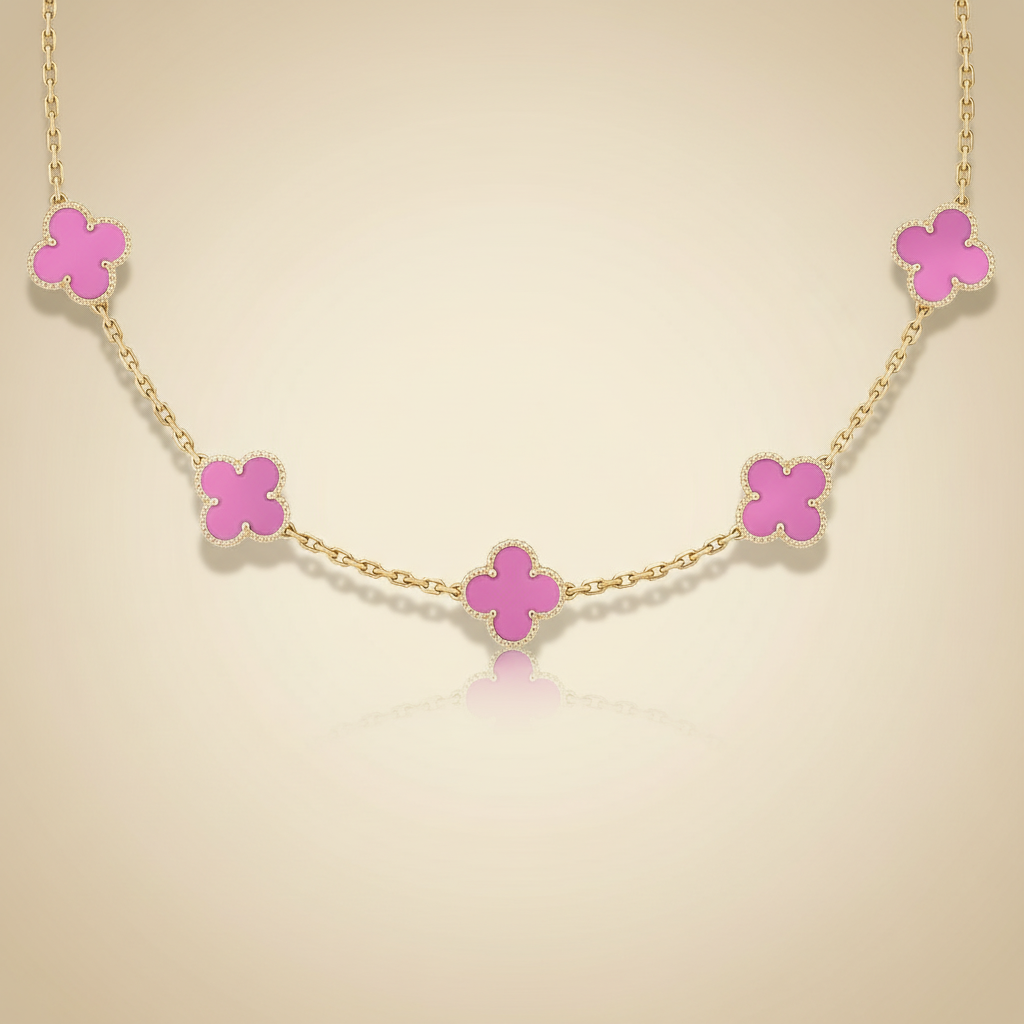 CLOVELLA Bracelet - Gold/Pink