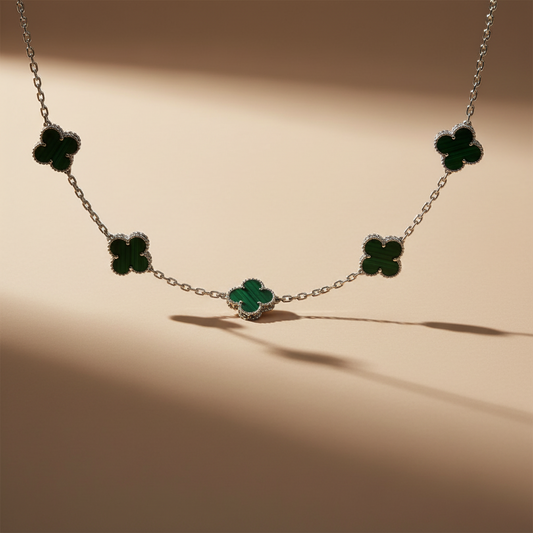 CLOVELLA Bracelet - Silver/Green