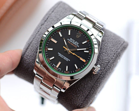 MILGAUSS STAINLESS STEEL BLACK BLUE ORANGE DIAL