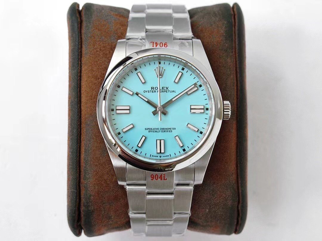 OYSTER PERPETUAL STAINLESS STEEL SKY BLUE DIAL